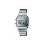 Montre CASIO homme bracelet acier inoxydable argent - vue 1