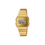 Montre CASIO homme bracelet acier inoxydable doré jaune - vue 1