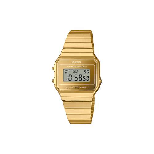 CASIO men's watch with yellow gold stainless steel bracelet