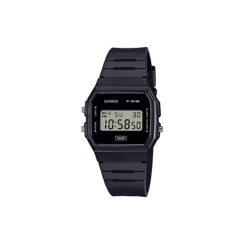 Montre CASIO homme bracelet resine noir mat - vue 1