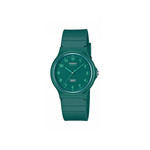 Montre CASIO homme bracelet resine vert fonce - vue 1