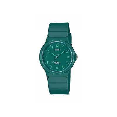 Montre CASIO homme bracelet resine vert fonce - vue 1