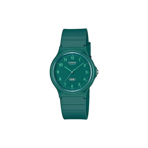 CASIO herenhorloge met donkergroene harsband