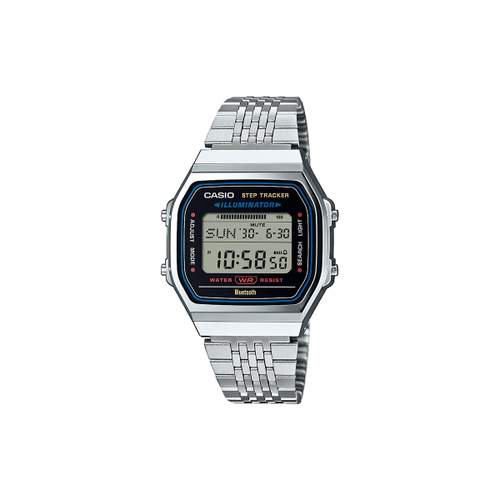 CASIO men's watch with silver stainless steel bracelet
