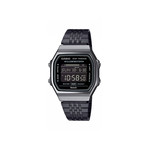 Montre CASIO homme bracelet acier inoxydable noir - vue 1