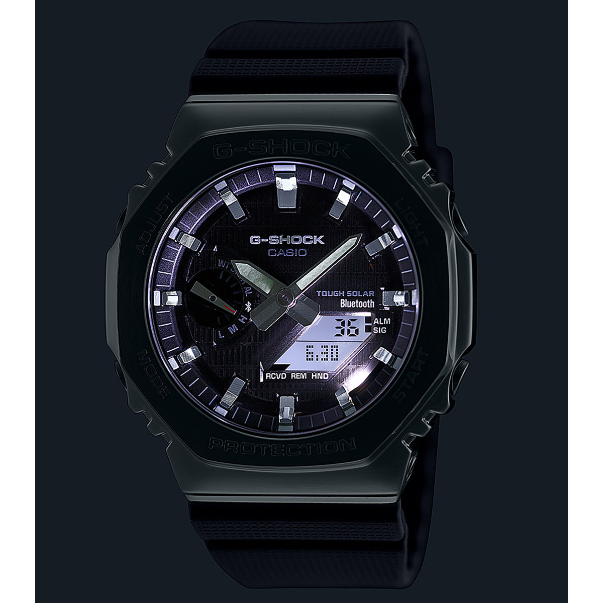 Montre G-SHOCK homme bracelet resine noir - vue D2