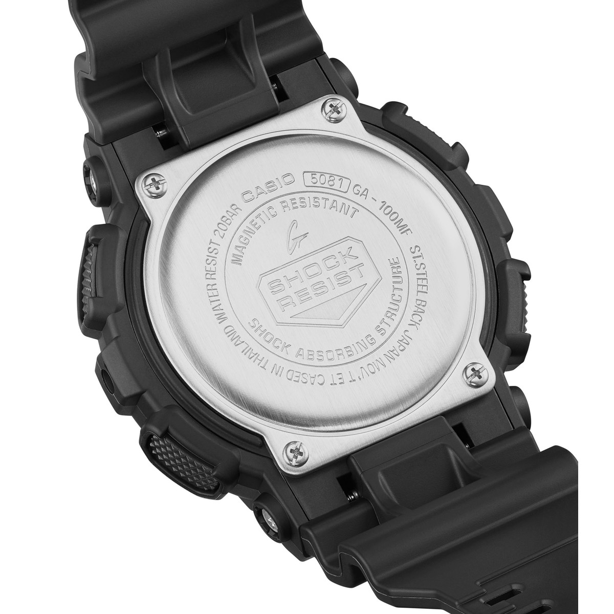 Montre G-SHOCK homme bracelet resine noir - vue D1