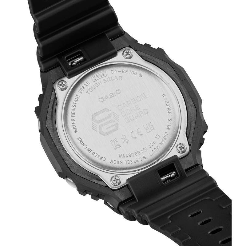 Montre G-SHOCK homme bracelet resine noir - vue D1