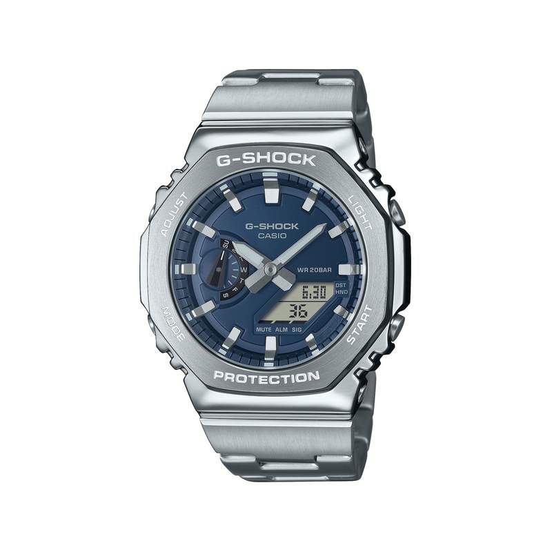Montre G-SHOCK homme bracelet acier inoxydable argent - vue 1