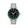 Montre TISSOT T-SPORT SEASTER 1000 GMT homme cadran noir bracelet acier inoxydable - vue V1