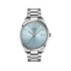 TISSOT T-CLASSIC PR100 men's watch blue dial stainless steel bracelet - view V1