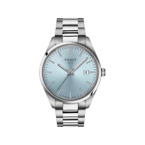Montre TISSOT T-CLASSIC PR100 homme cadran bleu bracelet acier inoxydable