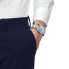 TISSOT T-CLASSIC PR100 men's watch blue dial stainless steel bracelet - view Vporté 1