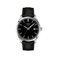Montre TISSOT T-CLASSIC PR100 homme cadran noir bracelet cuir noir