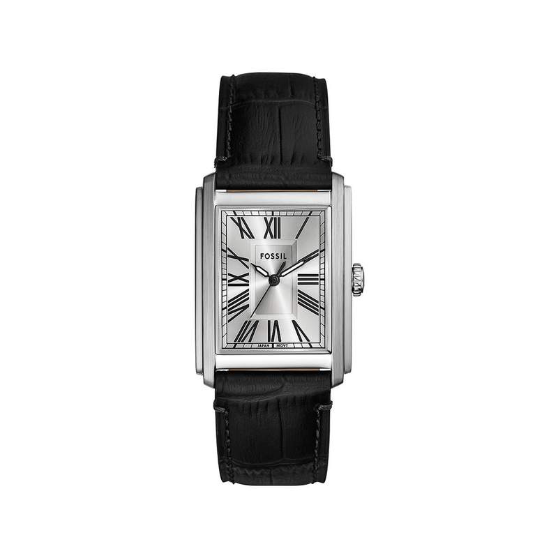 Montre FOSSIL carraway homme bracelet cuir noir - vue 1