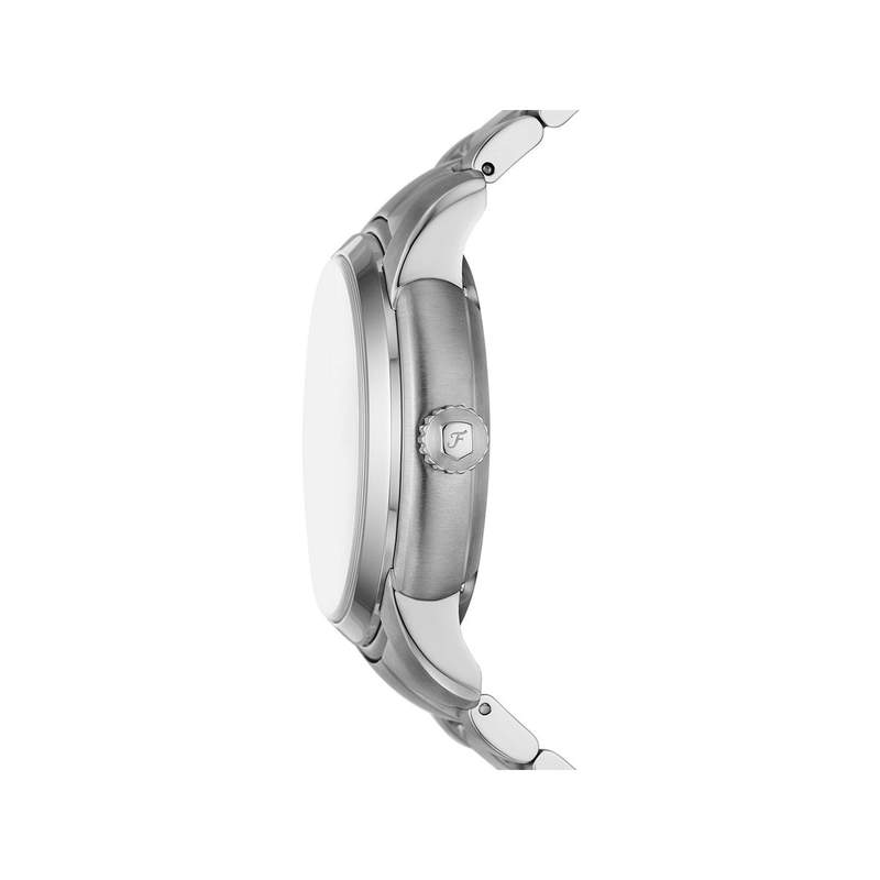 Montre FOSSIL heritage homme automatique, bracelet acier inoxydable argent - vue 2