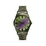 Montre DIESEL d-sruptor homme bracelet acier inoxydable vert - vue 1