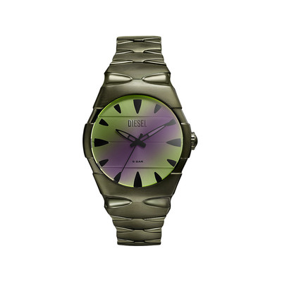 Montre DIESEL d-sruptor homme bracelet acier inoxydable vert - vue 1