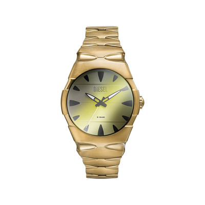 Montre DIESEL d-sruptor homme bracelet acier inoxydable doré - vue 1