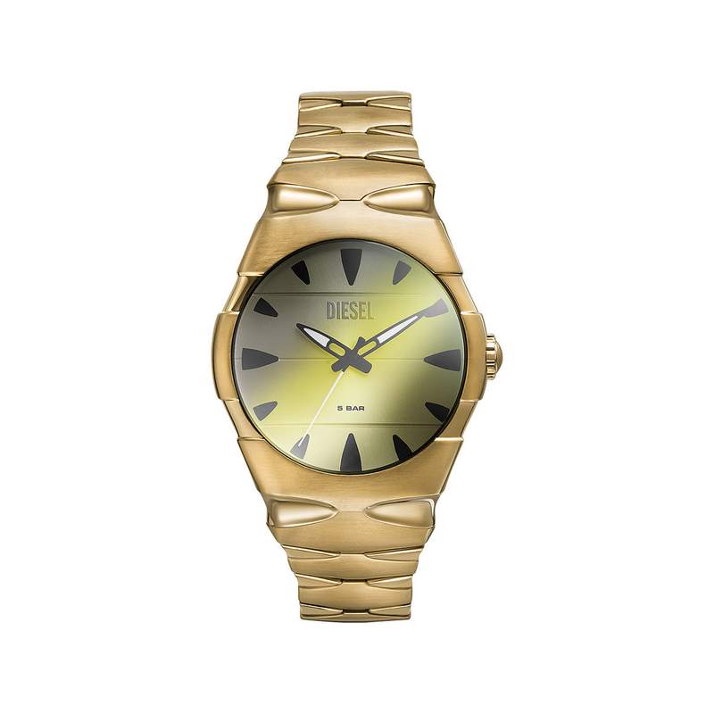 Montre DIESEL d-sruptor homme bracelet acier inoxydable doré - vue 1