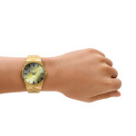 Montre DIESEL d-sruptor homme bracelet acier inoxydable doré - vue porté 1