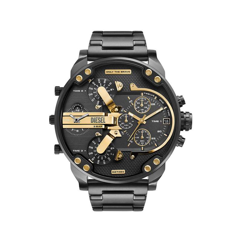 Montre DIESEL mr. daddy homme bracelet acier inoxydable gris anthracite - vue 1