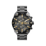 Montre DIESEL spiked homme bracelet acier inoxydable gris anthracite - vue 1