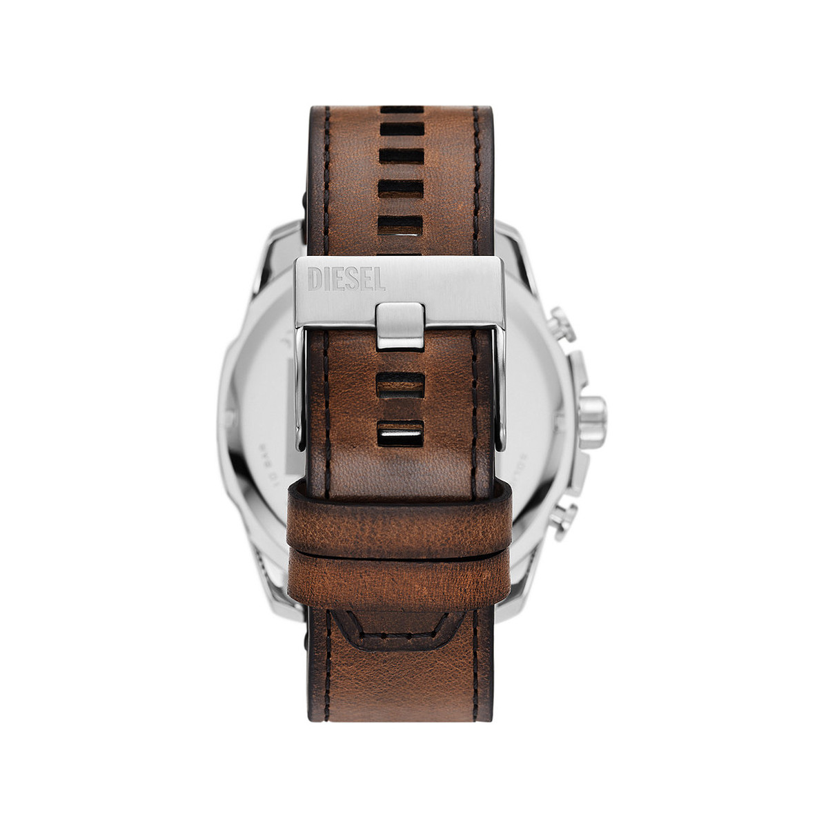 Montre DIESEL mega chief homme bracelet cuir marron - vue 3