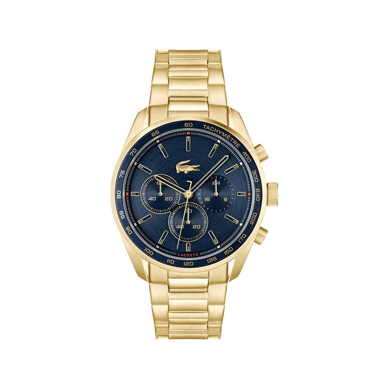 Montre LACOSTE boston homme bracelet acier doré - vue 1