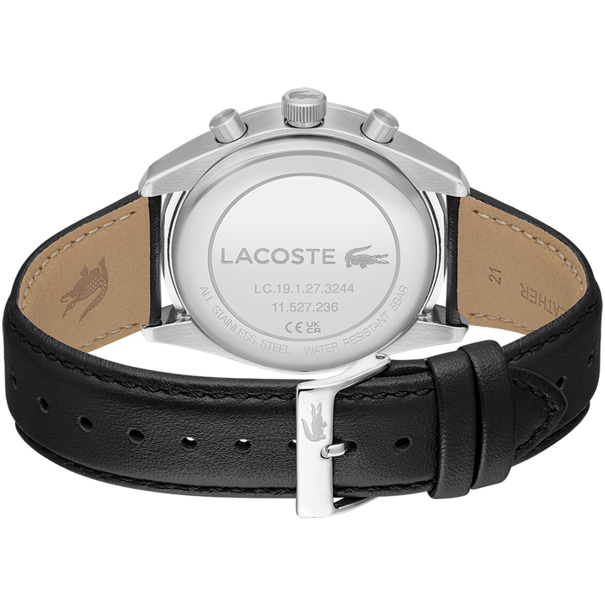 Montre LACOSTE boston homme bracelet acier argent - vue 3