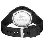 Montre LACOSTE l33-x homme bracelet silicone noir - vue 3
