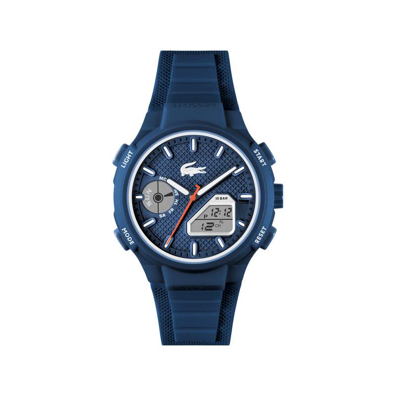MMontre LACOSTE l33-x homme bleu bracelet silicone - vue 1