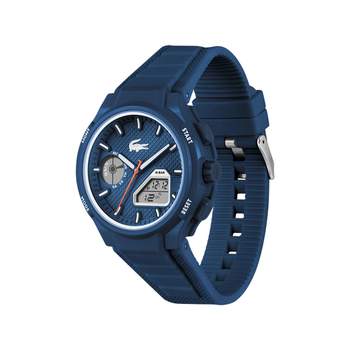 LACOSTE l33-x men's watch blue silicone strap