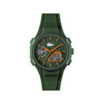 Montre LACOSTE l33-x homme bracelet silicone vert - vue 1