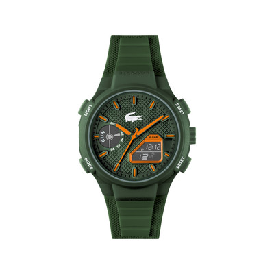 Montre LACOSTE l33-x homme bracelet silicone vert - vue 1