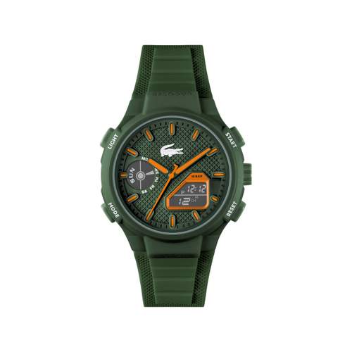Montre LACOSTE l33-x homme bracelet silicone vert