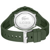 Montre LACOSTE l33-x homme bracelet silicone vert - vue V3