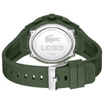Montre LACOSTE l33-x homme bracelet silicone vert - vue 3