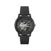 Montre LACOSTE.12.12 automatique homme bracelet cuir noir - vue V1