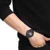 Montre LACOSTE.12.12 automatique homme bracelet cuir noir - vue Vporté 1