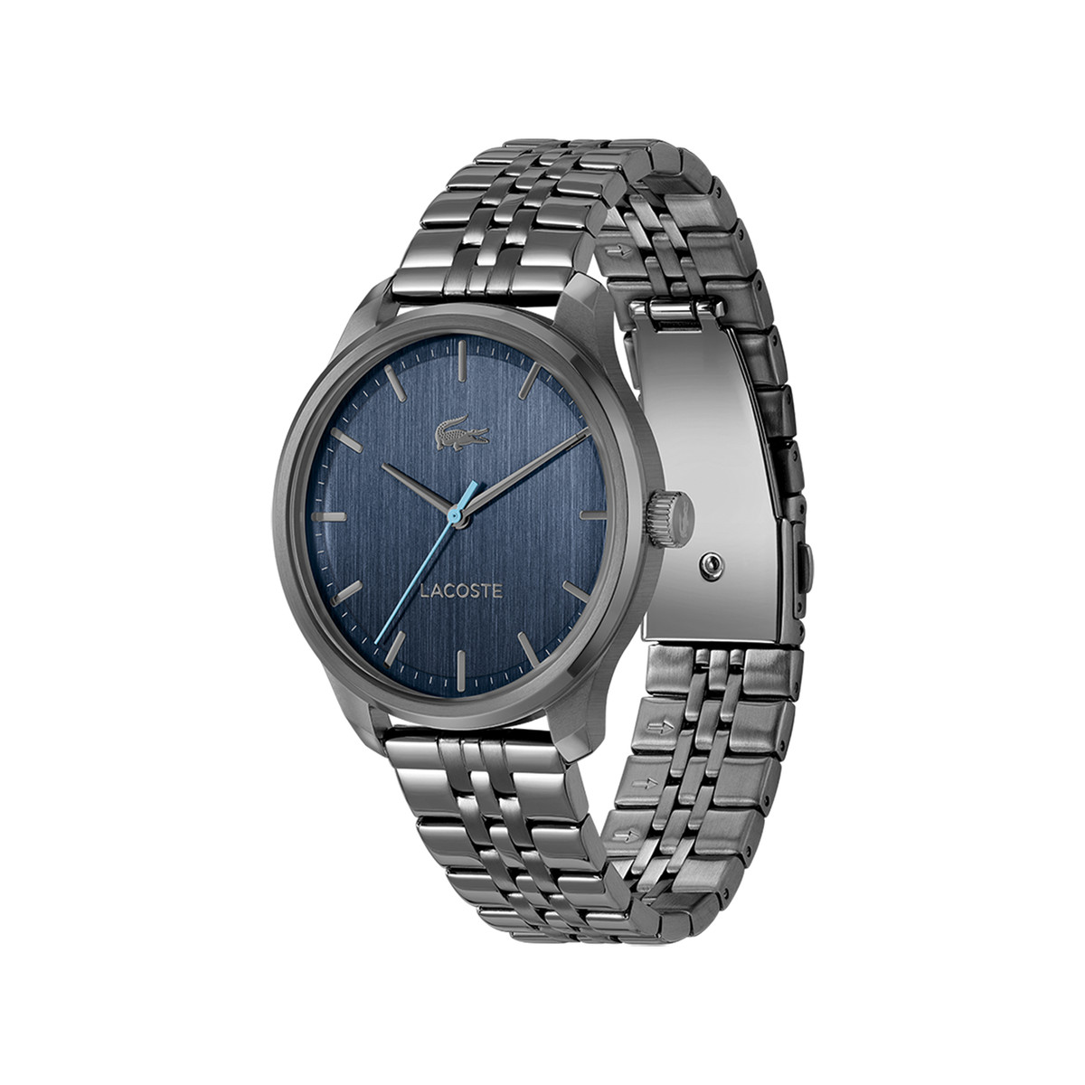 Montre LACOSTE lisbon homme bracelet acier bleu - vue 2