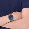 Montre LACOSTE lisbon homme bracelet acier bleu - vue Vporté 1