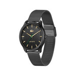 Montre LACOSTE LISBON homme bracelet acier gris anthracite - vue 2