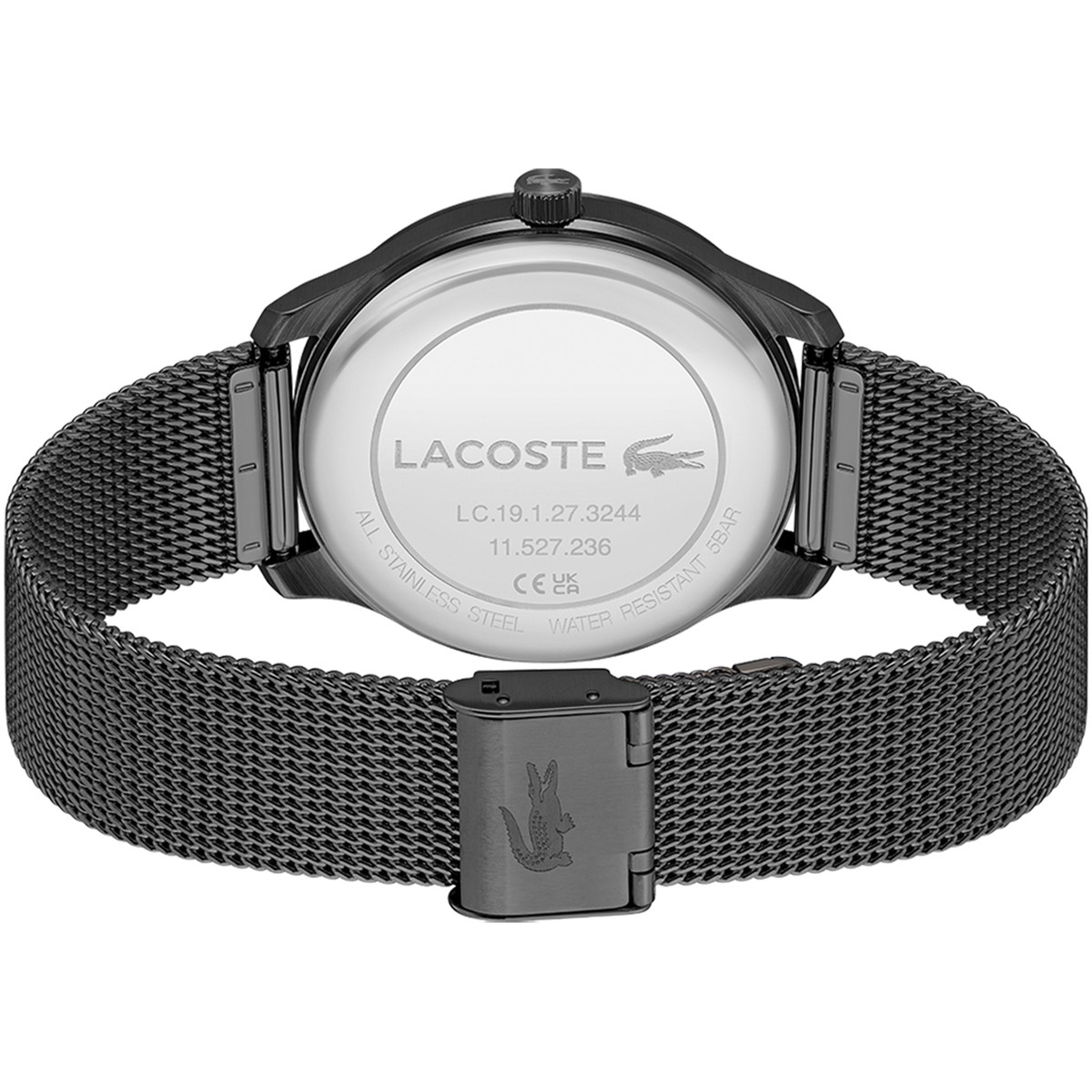 Montre LACOSTE lisbon homme bracelet acier gris anthracite - vue 3