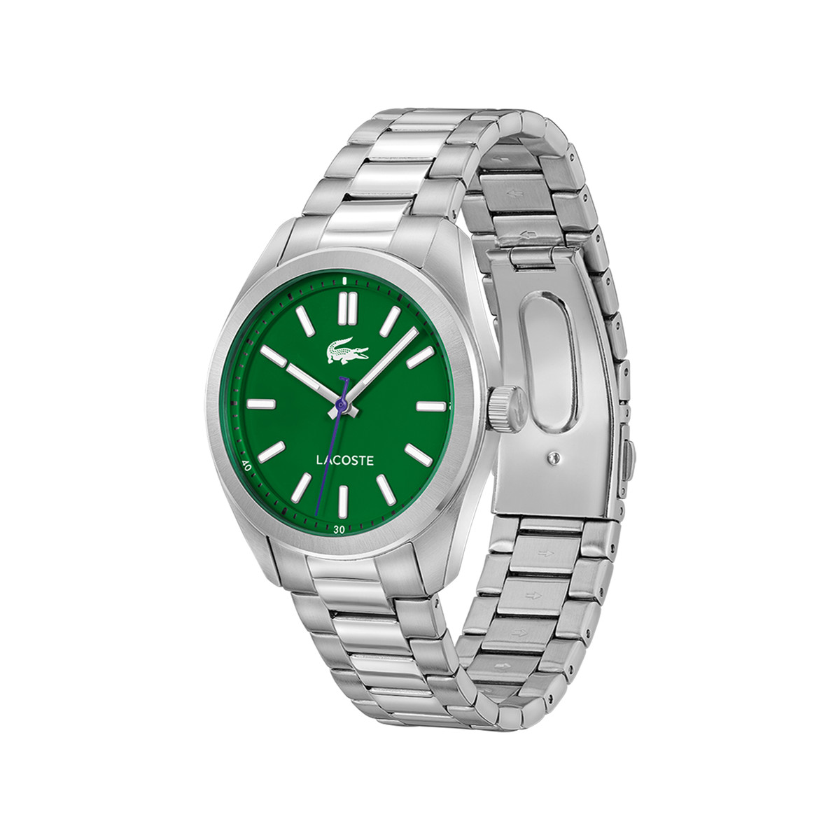 Montre LACOSTE monceau homme bracelet acier argent - vue 2