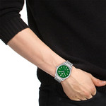 Montre LACOSTE monceau homme bracelet acier - vue porté 1