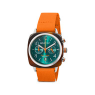 Montre BRISTON classic summer vibes homme bracelet nylon orange