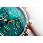 Montre BRISTON classic summer vibes homme bracelet nylon orange - vue 2