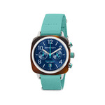 Montre BRISTON classic summer vibes homme bracelet nylon bleu turquoise - vue 1