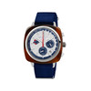 Montre BRISTON clubmaster regatta homme bracelet nylon bleu marine - vue V1